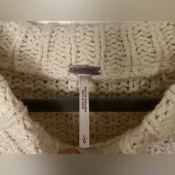 Free People Cutting Edge Cable Knit Sweater - Picture 4 of 6